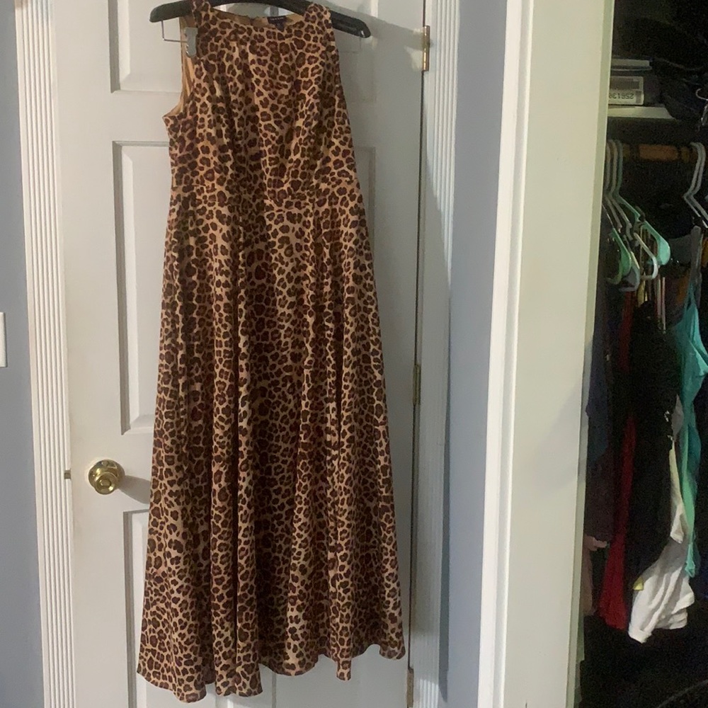 Leopard Print Maxi Dress